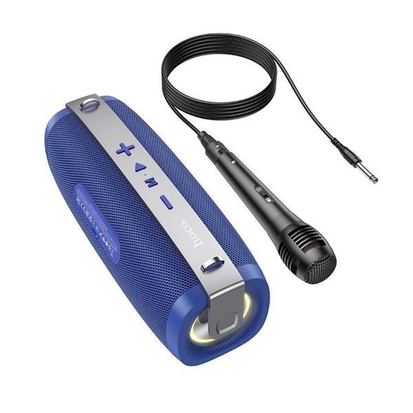 Колонка Bluetooth Hoco BS55 + мікрофон blue 33611 фото