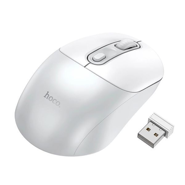 Мишка Bluetooth Hoco GM28 white+grey 37288 фото