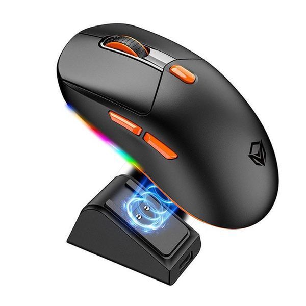 Мишка Bluetooth Meetion GW38 з зарядною станцією black 42862 фото