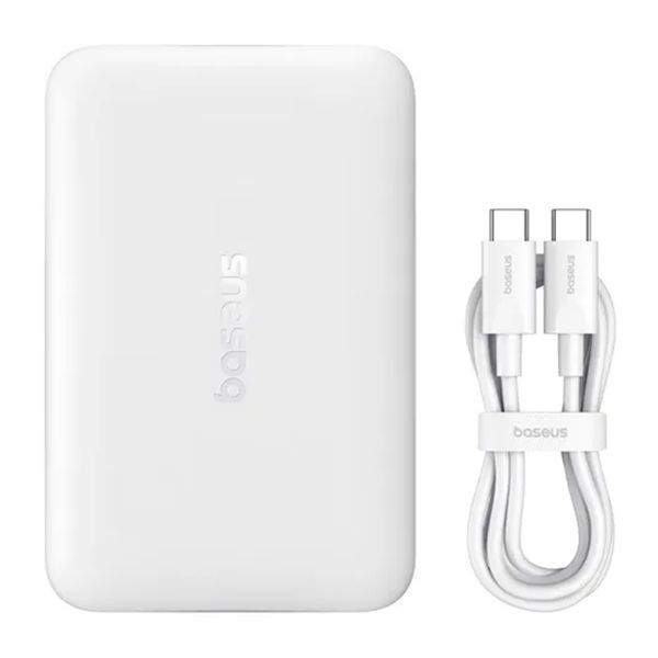 Power bank 10 000 mAh Baseus Magnetic EnerFill Ultra-Mini FM11 22.5W White 49039 фото