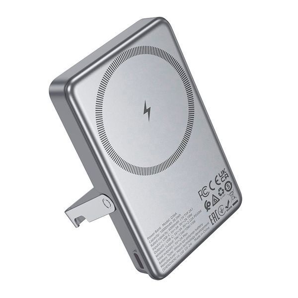 Power bank 10 000 mAh Hoco Q36A PD20W MagSafe grey 46034 фото