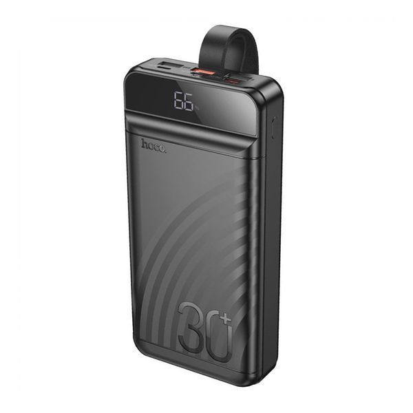 Power bank 30 000 mAh Hoco J123B PD 20W+QC 3.0 22.5W Bipow 3USB/2Type-C/Micro LED Display black 35325 фото