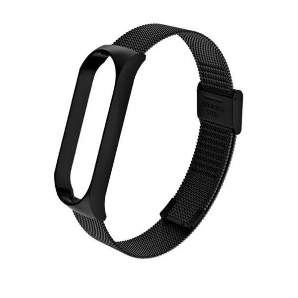 Ремінець Xiaomi Mi Band 5/6 Steel magnet black 31491 фото