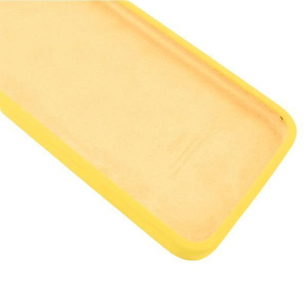 Silicone case Full camera iPhone 15 hot yellow 34440 фото