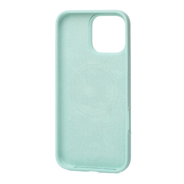 Silicone case iPhone 14 with MagSafe Premium mint 41918 фото