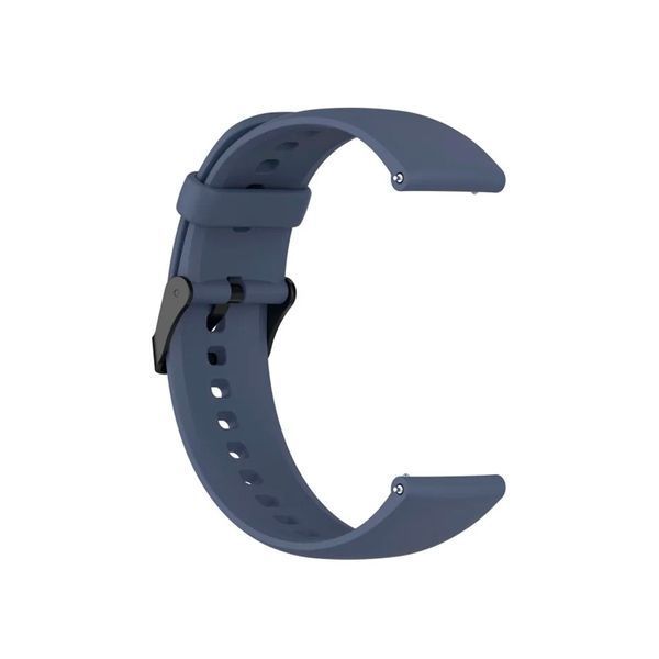 Універсальний ремінець 22mm silicone застібка dark grey 48651 фото