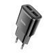 МЗП Hoco C88A 2.4A (2USB)+ cable Micro black 38453 фото 2