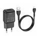 МЗП Hoco C96A 10.5W/2.1A (1USB) + cable Lightning black 30845 фото 2