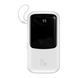 Power bank 20 000 mAh Baseus Qpow Digital Display QC3.0 +cable Type-C 15W white 32975 фото 1