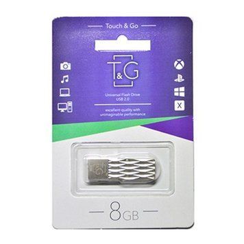 USB Flash 8 GB T&G 103 Metal Silver 23724 фото
