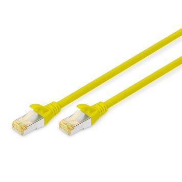 Патч-корд DIGITUS CAT 6a S-FTP, 1м, AWG 26/7, Cu, LSZH, жовтий 44531 фото