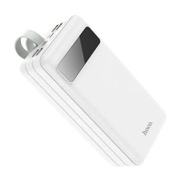 Power bank 60 000 mah Hoco J86B 22.5W PD/QC 3.0 фонарик, дисплей 2USB/Type-C white 00177 фото