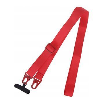 Ремiнець-стрічка з карабiном для смартфона red 34606 фото