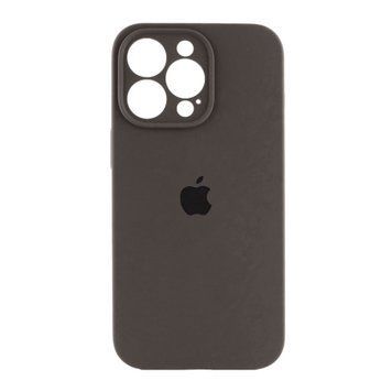 Silicone case Full camera iPhone 17 Pro black coffe 45915 фото