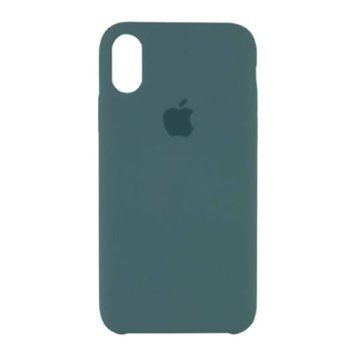 Silicone case iPhone Xs Max pine green 34693 фото