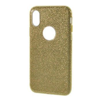 Силікон iPhone X/Xs Bling gold 17983 фото