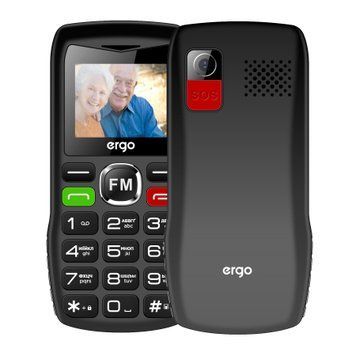 Телефон Ergo R182 Black UA 44223 фото