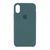 Silicone case iPhone Xs Max pine green 34693 фото