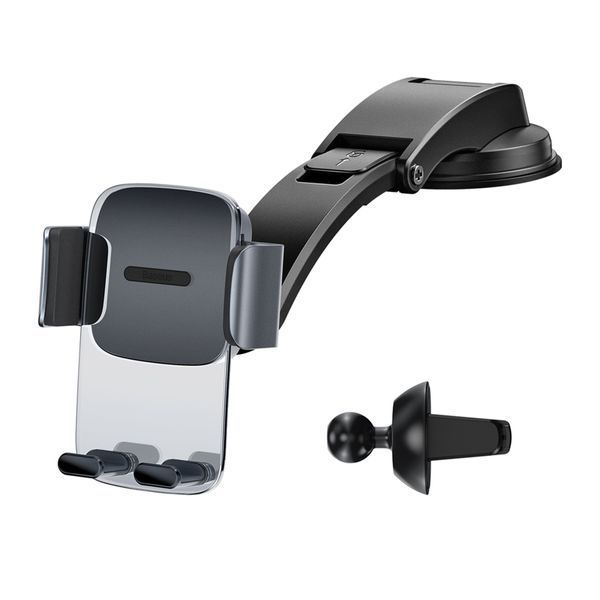 Автотримач Baseus Easy Control Clamp Pyste Type + Air Outlet set black 19756 фото