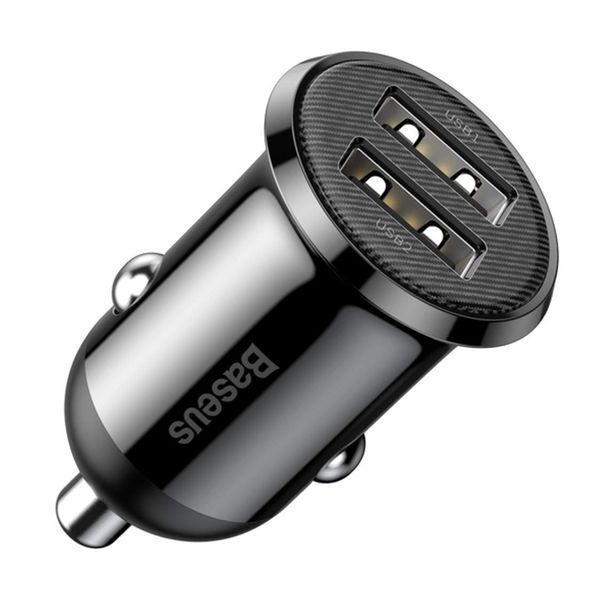 АЗП Baseus Grain Pro Car 4.8A (2USB) black UA 40000 фото