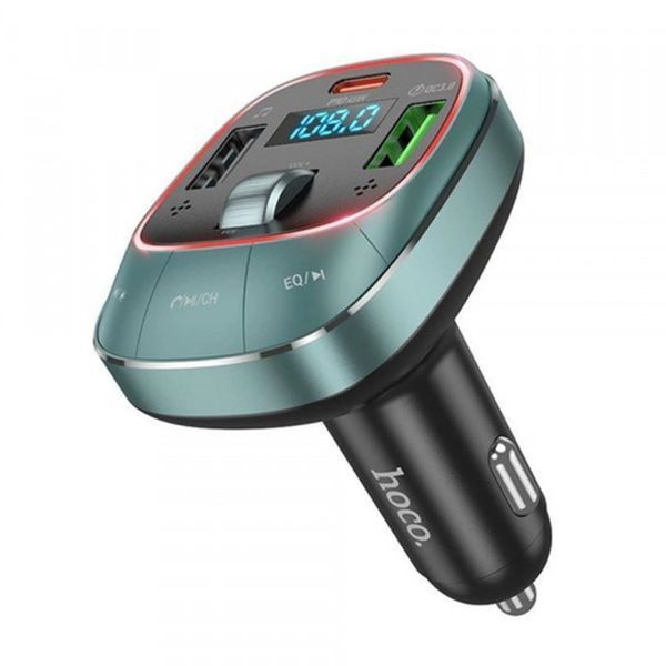 FM трансмістер Bluetooth Hoco E76 PD45W QC3.0 gray 33306 фото