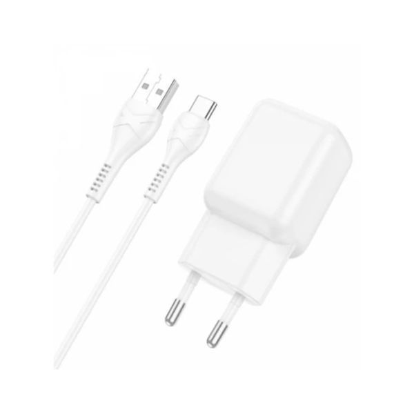 МЗП Hoco C96A 10.5W/2.1A (1USB) + cable Lightning white 38454 фото