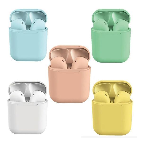 Навушники AirPods i12 pink 35414 фото