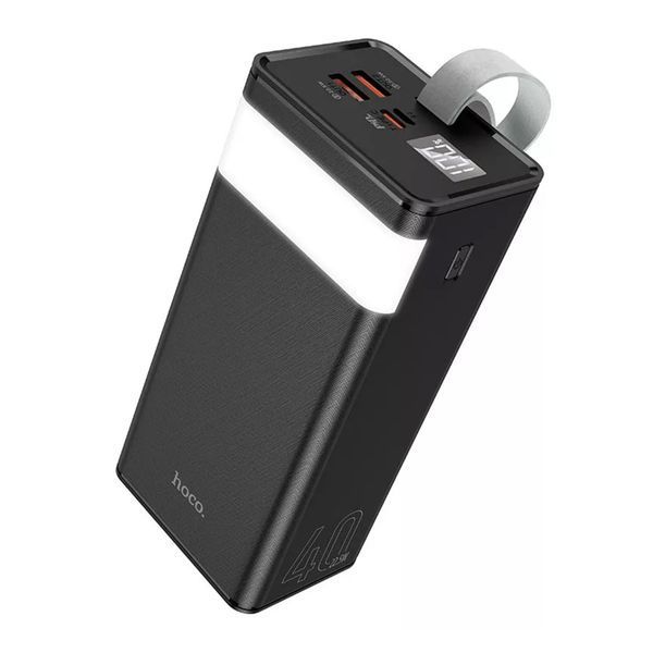 Power bank 40 000 mAh Hoco J86 22.5W PD20W+QC3.0 LED Lamp LED Display black 29372 фото