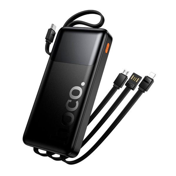 Power bank 10 000 mAh Hoco J156 PD20W+QC3.0 22.5W 4 cables black 46033 фото