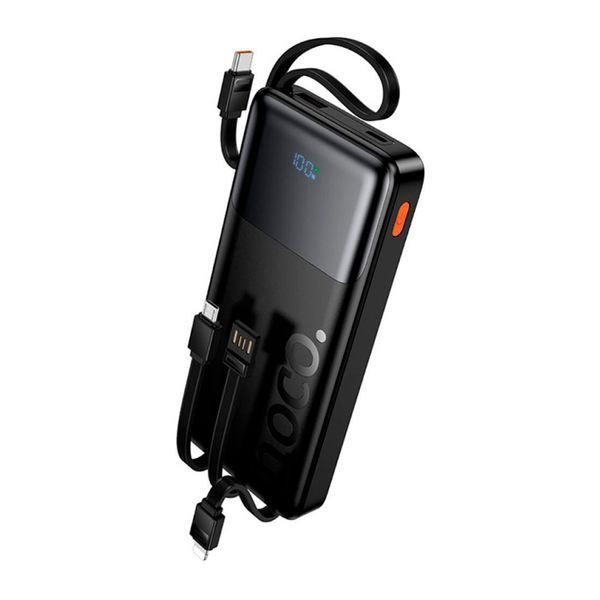 Power bank 10 000 mAh Hoco J156 PD20W+QC3.0 22.5W 4 cables black 46033 фото
