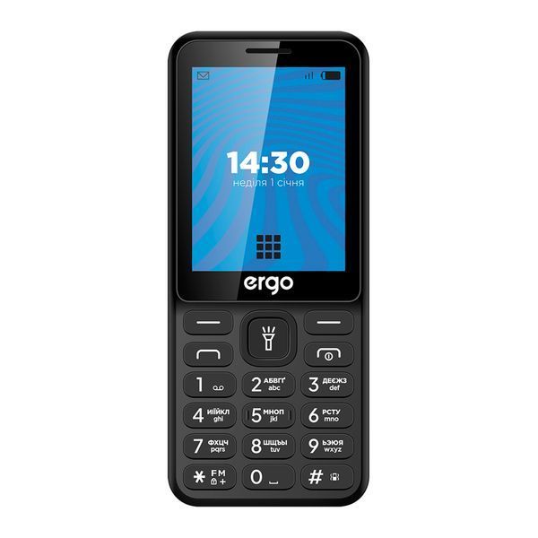 Телефон Ergo E284 Black UA 47262 фото