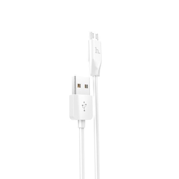 USB Cable Hoco Micro usb X1 2.4A 1m white 12976 фото