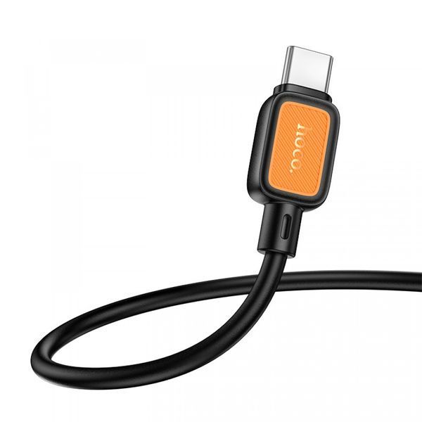 USB Cable Hoco Type-C X108 3A 1m black 41184 фото