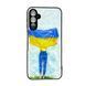 Силікон Samsung A54/A546B 5G 2023 Glass Prisma Girl with Flag UA 35628 фото 1