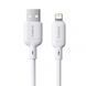 USB Cable Baseus Silky Series Fast Charging Lightning 2.4A (1m) white 42144 фото 2
