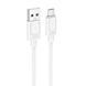 USB Cable Hoco Micro usb X122 2.4A 1m white 44117 фото 3