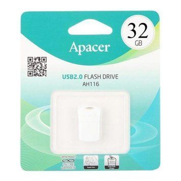 USB Flash 32 GB Apacer AH116 White 03103 фото