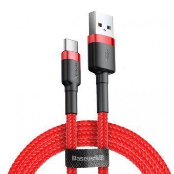 USB Cable Baseus Cafule Type-C Cable 2A (3m) red 06656 фото