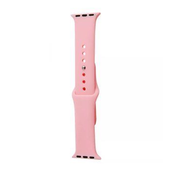 Ремінець Apple watch 38/40/41/SE silicone pink 35082 фото