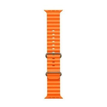 Ремінець Apple watch 42/44/45mm ocean band orange 07663 фото