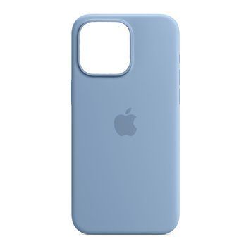 Silicone case iPhone 15 Pro Max with MagSafe winter blue 42102 фото