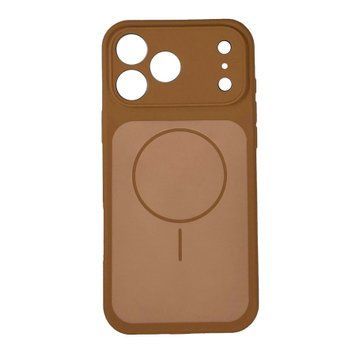 Silicone case iPhone 17 Pro with MagSafe Vision brown 48057 фото