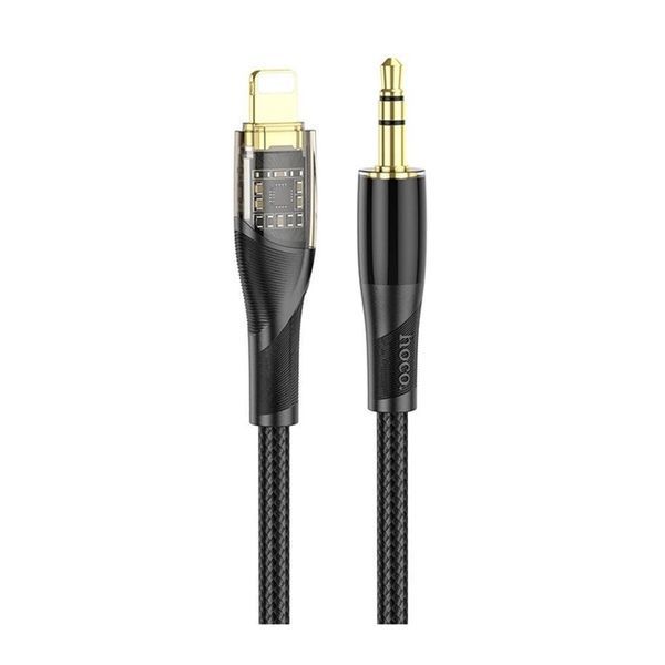 AUX Hoco UPA25 3.5 to lightning 1m black 37069 фото