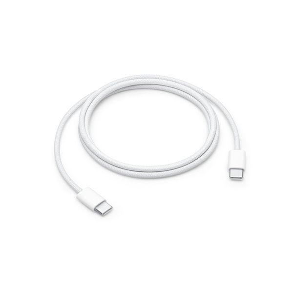 Cable Apple 60W Type-C to Type-C 1m Woven Fabric white 39159 фото