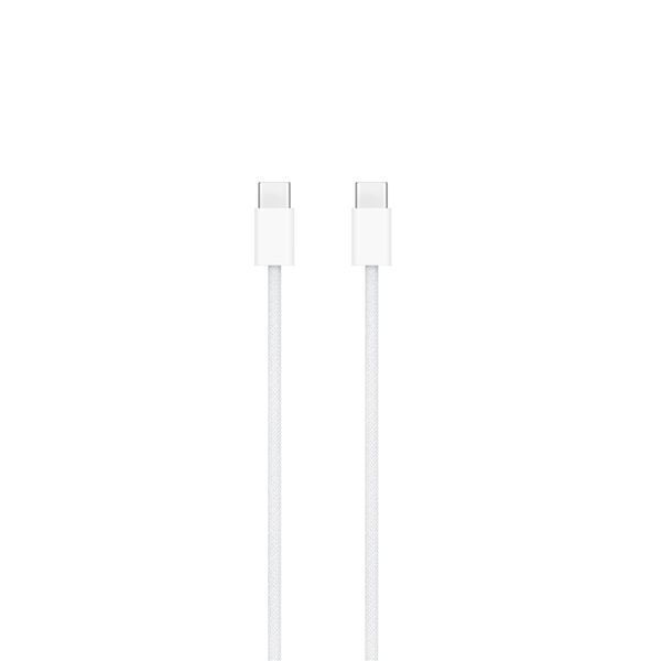 Cable Apple 60W Type-C to Type-C 1m Woven Fabric white 39159 фото