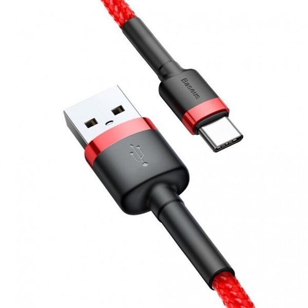 USB Cable Baseus Cafule Type-C Cable 2A (3m) red 06656 фото