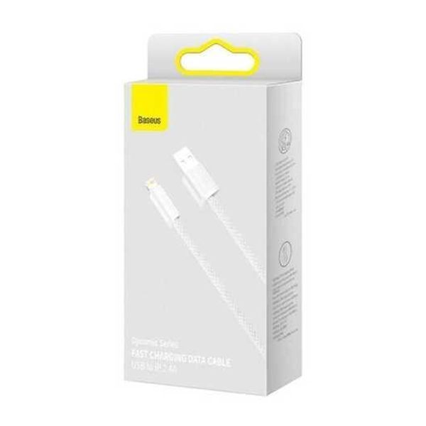 Кабель Baseus Dynamic Series Fast Charging Lightning 2.4A (2m) white 12506 фото