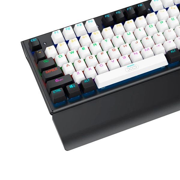 Клавіатура XO KB-06 mixed color luminous mechanical + мишка ігрова white 46931 фото