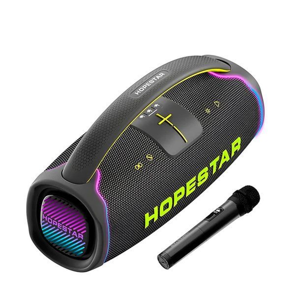 Колонка Bluetooth Hopestar A65 300W/IPX6/30000mAh/65W FAst Charge + мікрофон grey 44998 фото