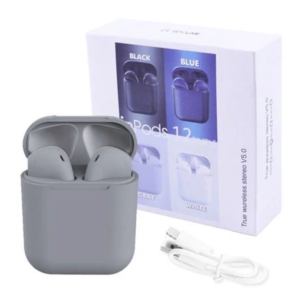 Навушники AirPods i12 silver 35415 фото
